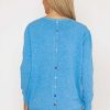 Jumpers & Cardigans | J'aime la Vie Button Detail Knit In Blue