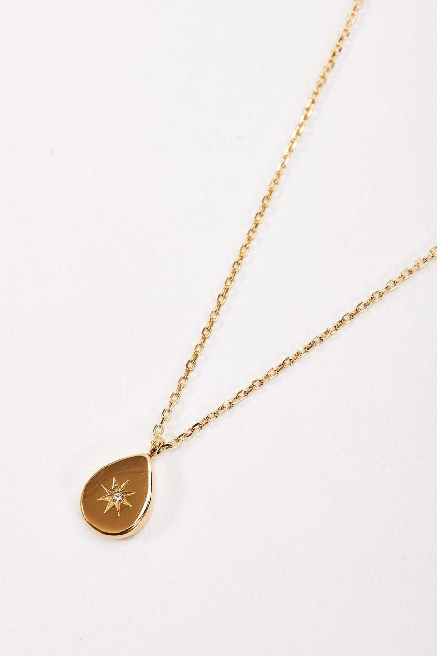 As Seen On Social | Joularie Star Drop Pendant Necklace