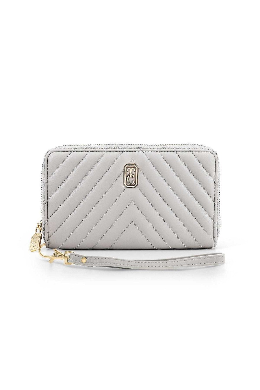 Accessories | Tipperary Crystal Bags Bordeaux Quilted Purse In Grey