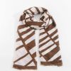 Accessories | SOUL Accessories Mono Print Scarf In Brown