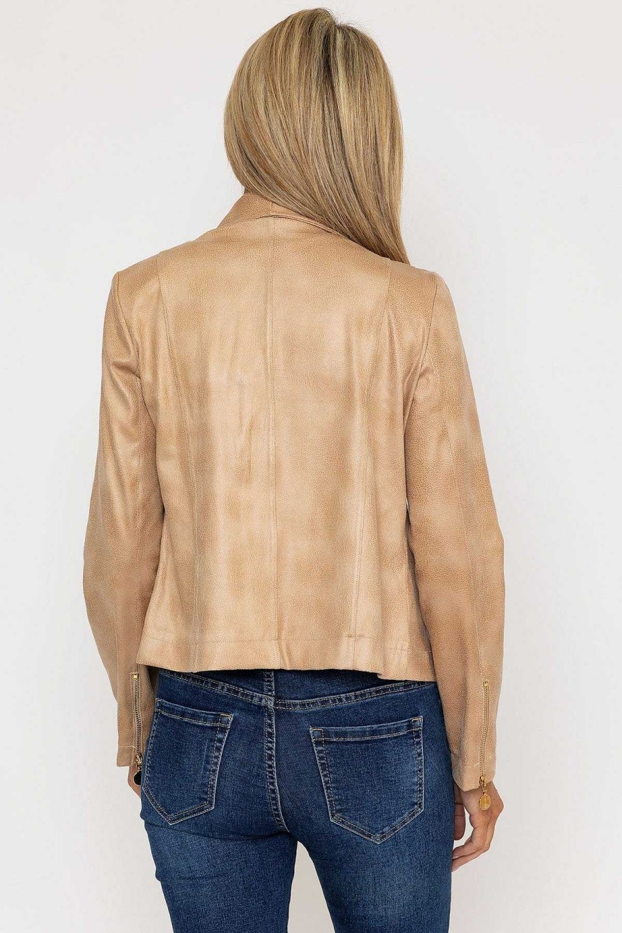 Coats & Jackets | J'aime la Vie Zip Jacket In Camel