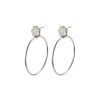 Earrings | Pilgrim Silver Plated Hoop Earrings