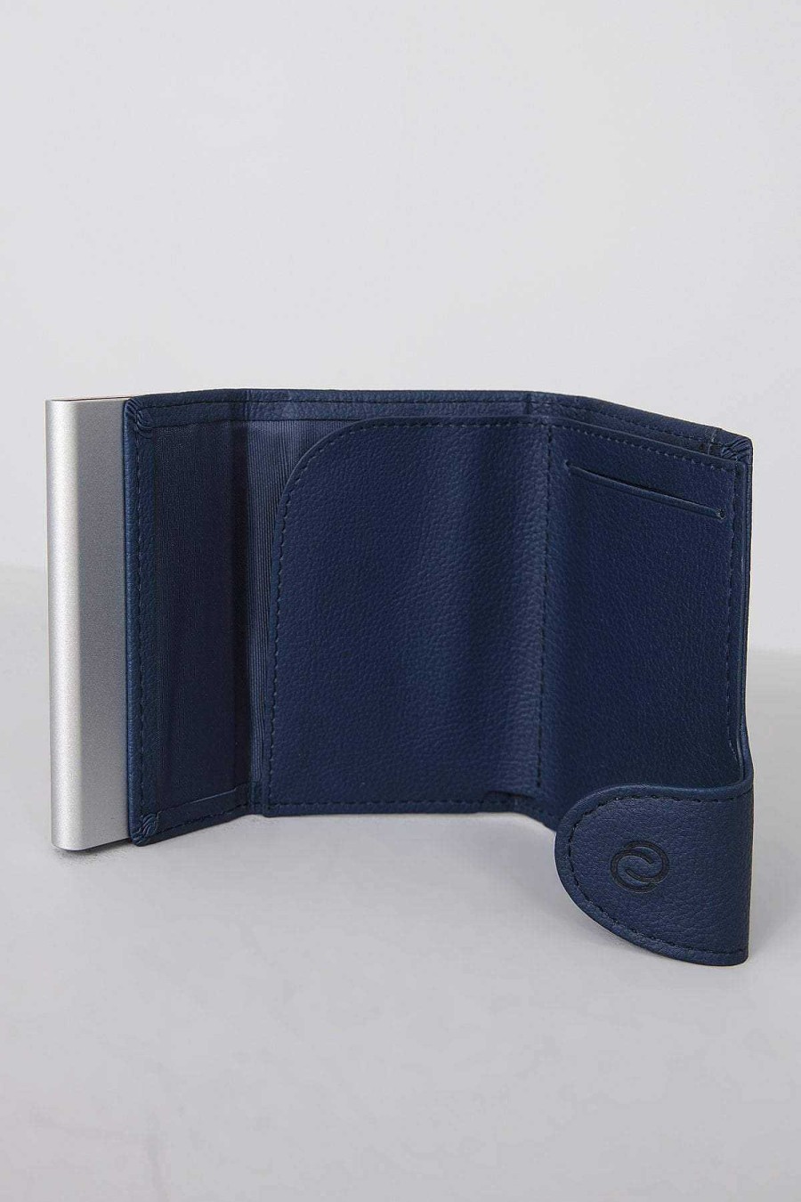 Accessories | C-Secure Bank Cards Protector Wallet In Navy Blue