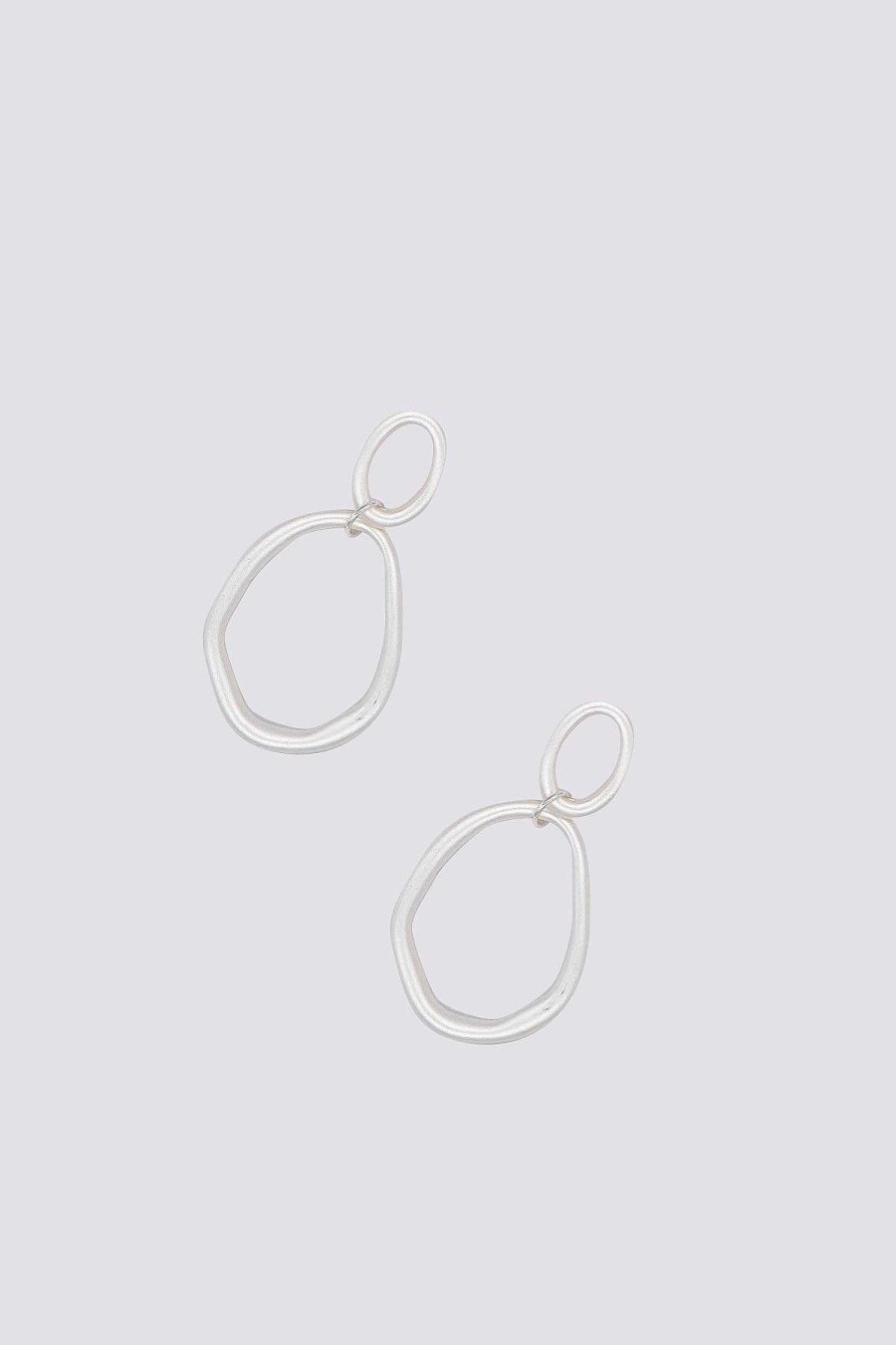 Earrings | Soul Jewellery Circle Drop Earrings In Silver