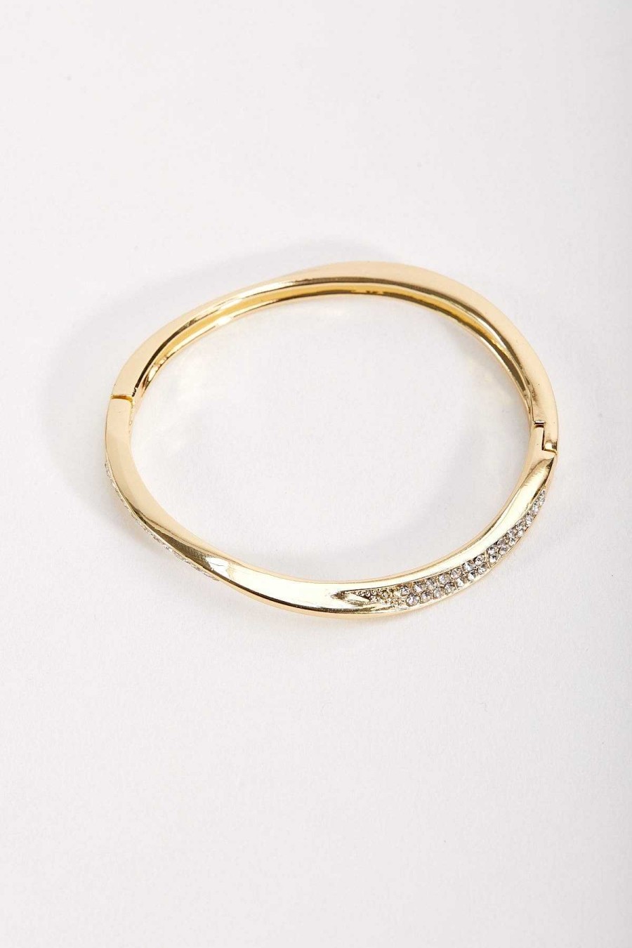 Boxed Gifts | Joularie Gold Diamante Bangle