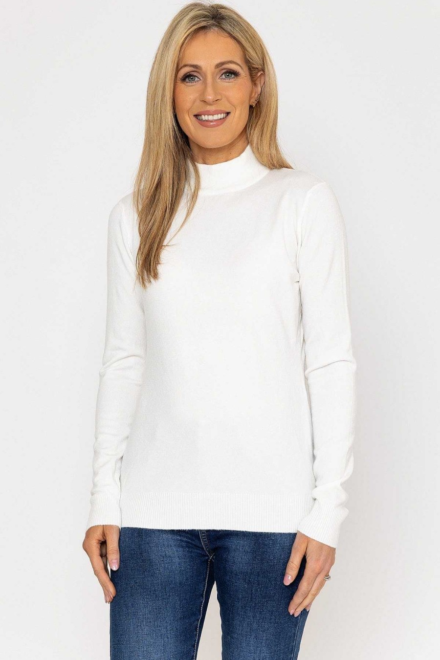 Jumpers & Cardigans | J'aime la Vie Turtleneck Knit In White