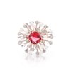 Boxed Gifts | Tipperary Crystal Jewellery Ruby With Pearl Brooch