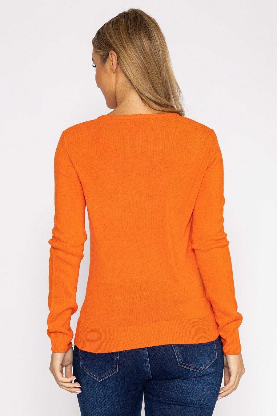 Jumpers & Cardigans | Rowen Avenue Crew Neck Cashmilon Knit In Coral