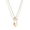 Boxed Gifts | Knight & Day Gold Duo Heart & Solitaire Necklace