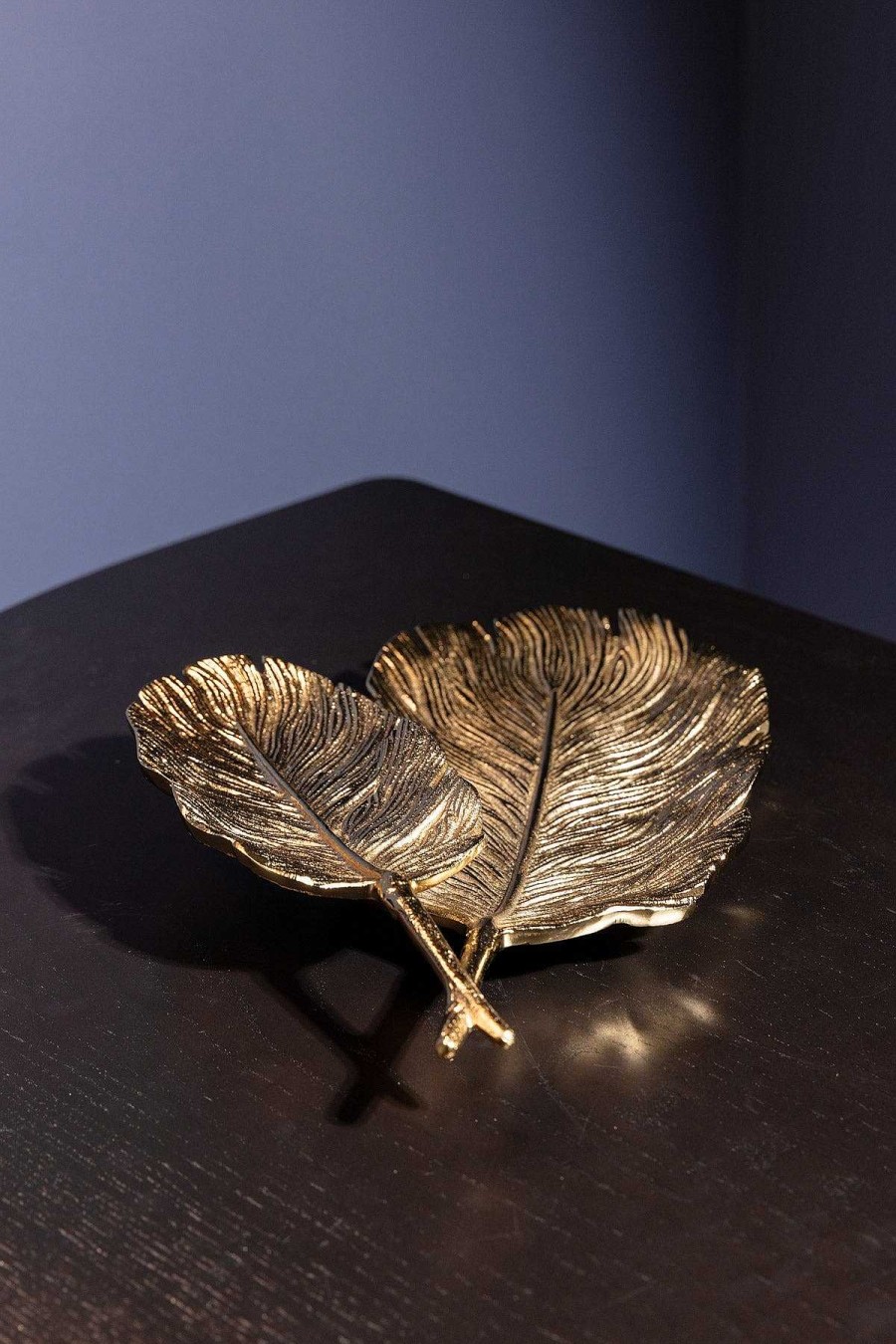 Homeware | Atticus & Stone Gold Double Feather Platter