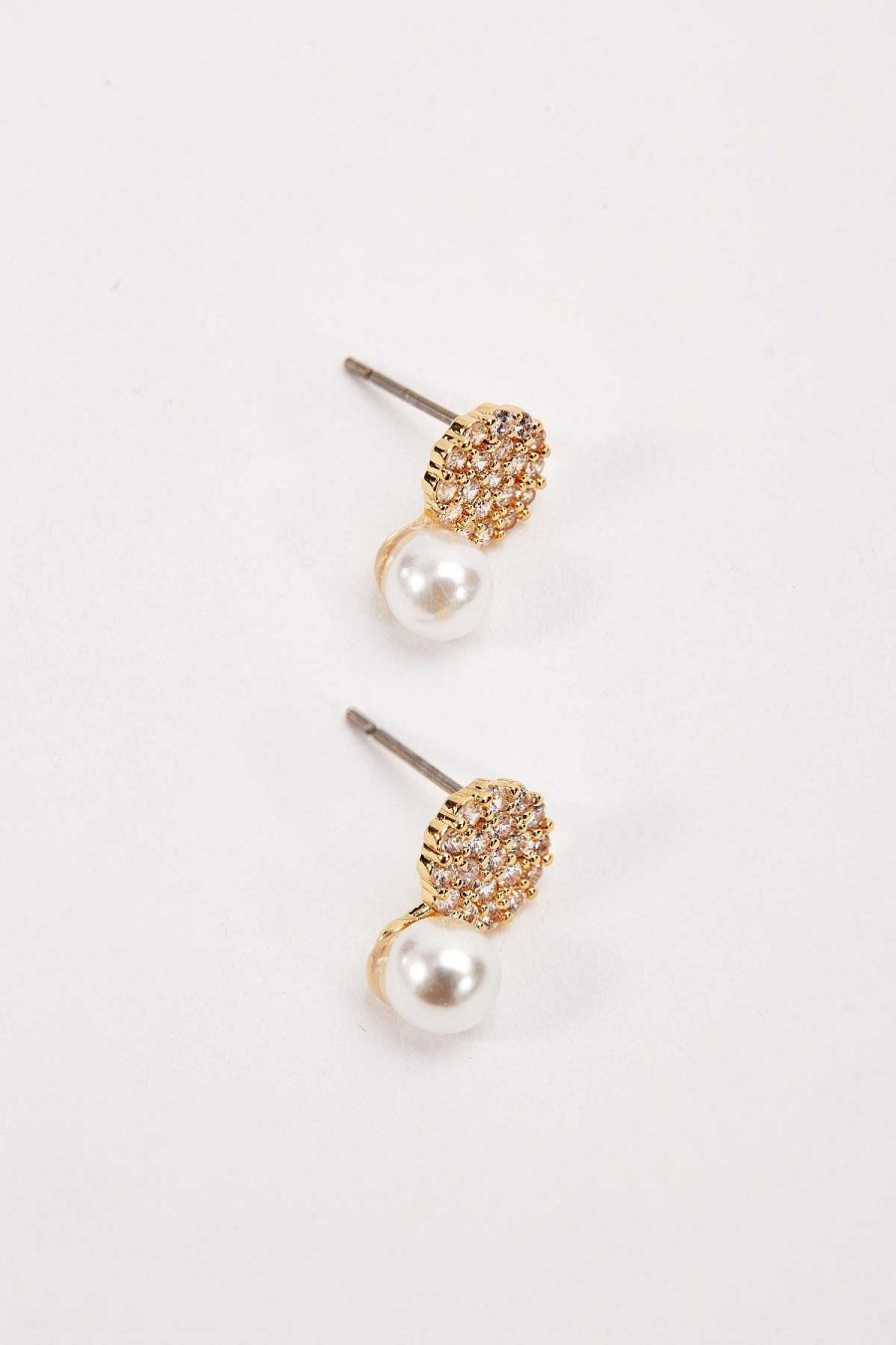 Boxed Gifts | Soul Jewellery Diamante Pearl Earrings