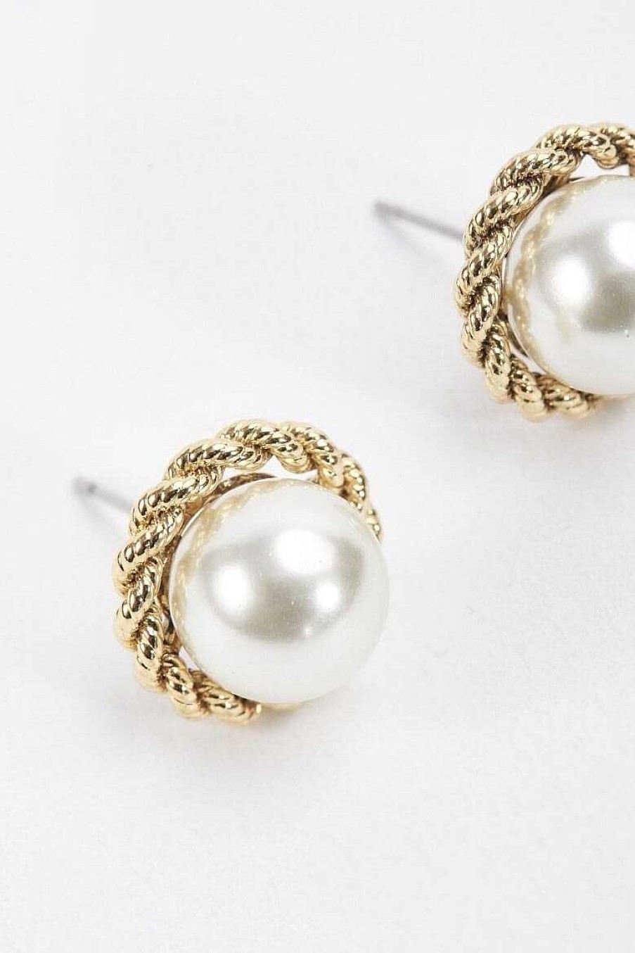 Boxed Gifts | Soul Jewellery Rope Detail Pearl Earrings