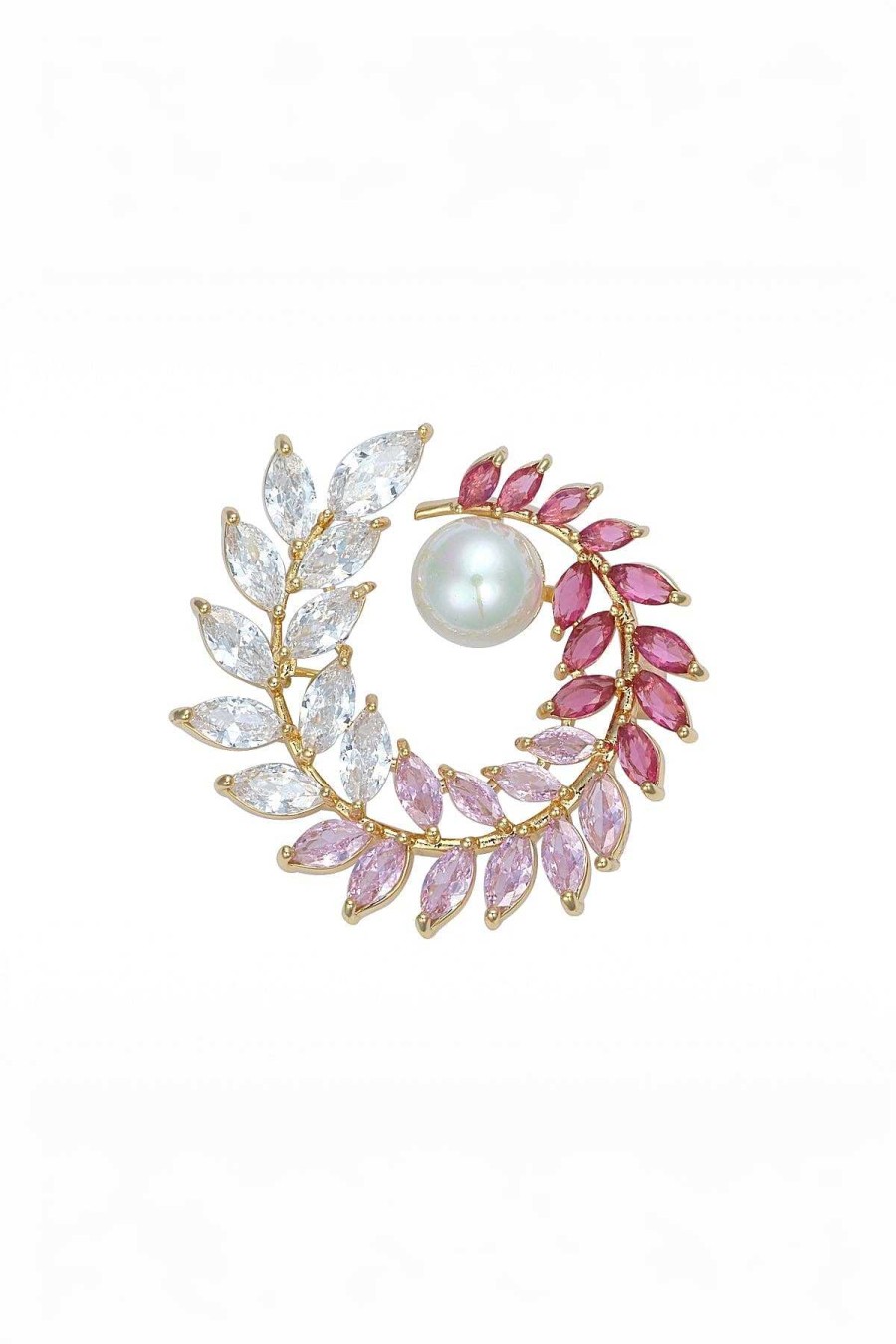 Crystals & Colour | Knight & Day Pink Pearl Brooch