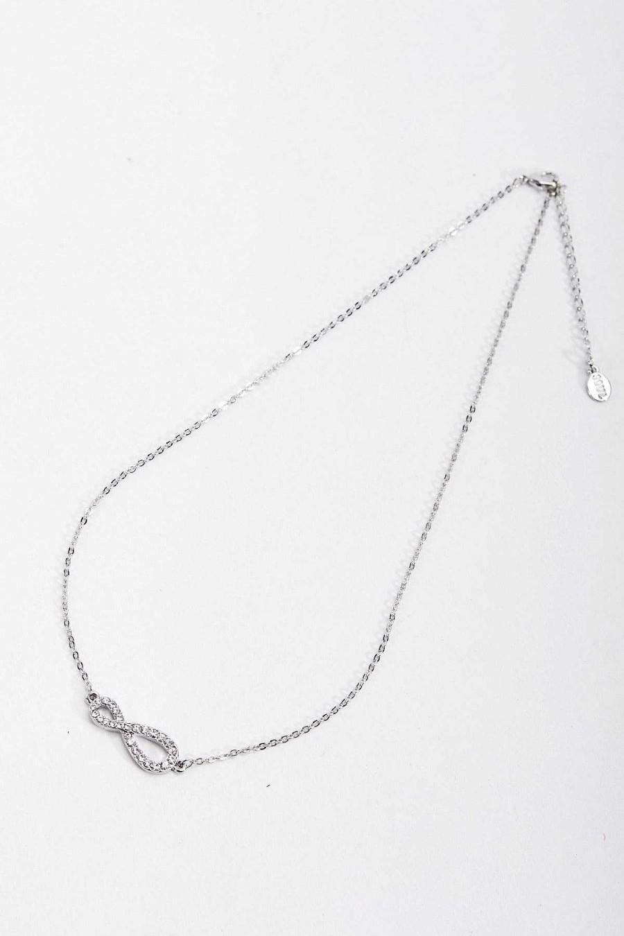 Boxed Gifts | Soul Jewellery Silver Diamante Infinity Necklace