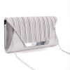 Accessories | SOUL Accessories Sparkle Pleated Front Clutch In Silver