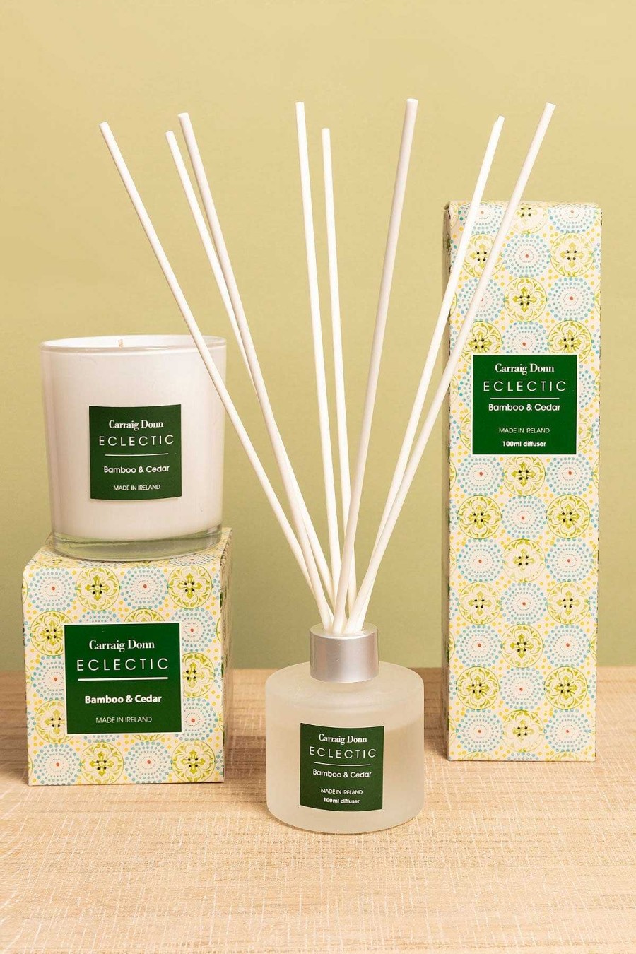 Homeware | Eclectic Eclectic Bamboo & Cedar Fragrance Set