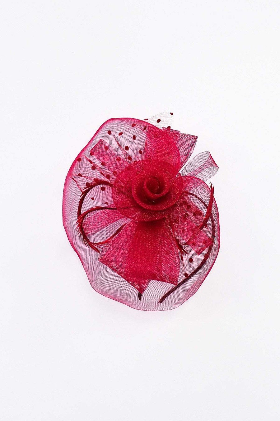 Fascinators | SOUL Accessories Burgundy Hairband Fascinator