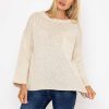 Jumpers & Cardigans | Pala D'oro Pocket Knit In Ecru