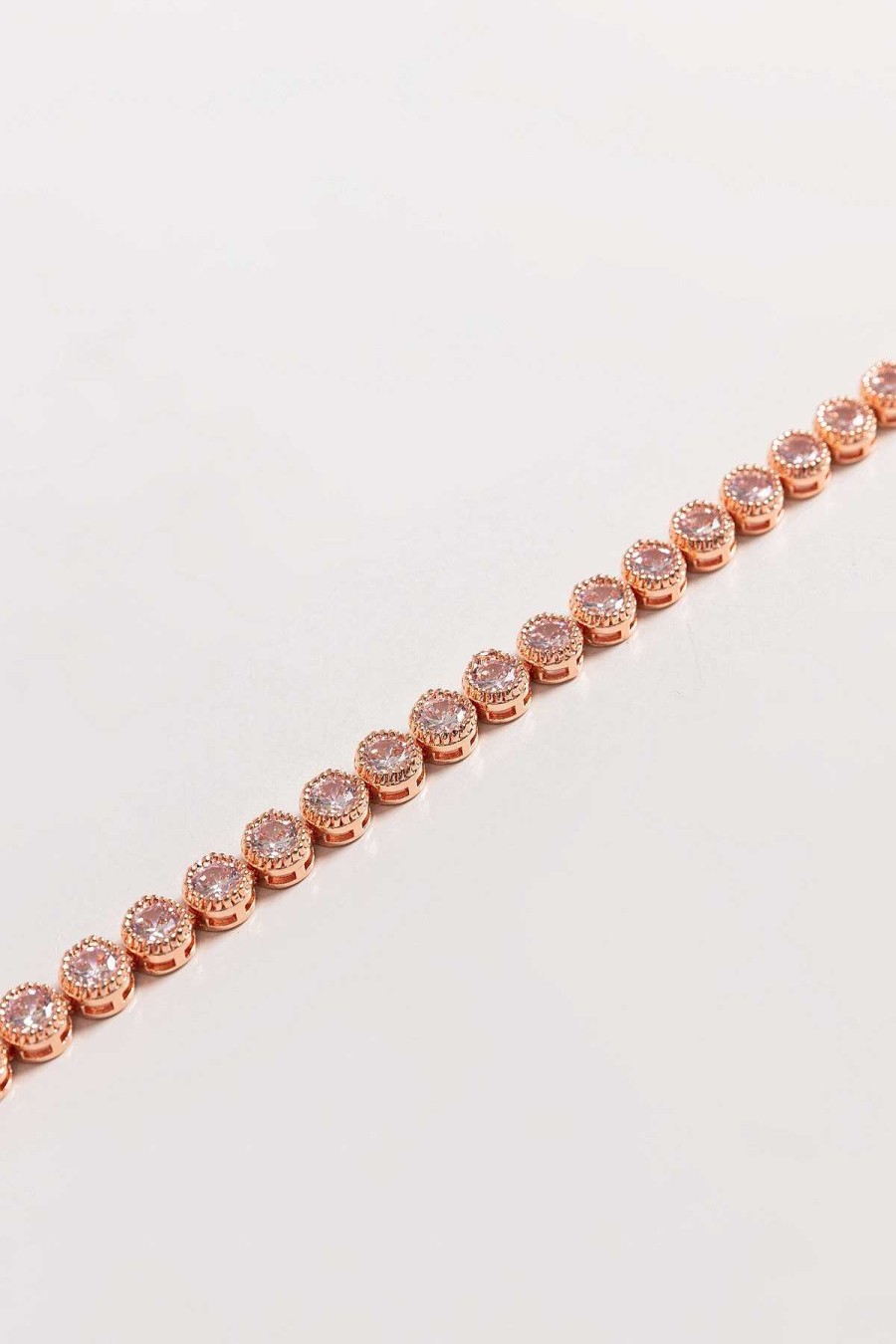 Jewellery | Knight & Day Danna Rose Gold Tennis Bracelet