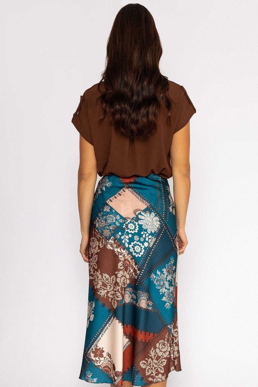 Skirts & Shorts | Pala D'oro Sateen Slip Skirt In Teal