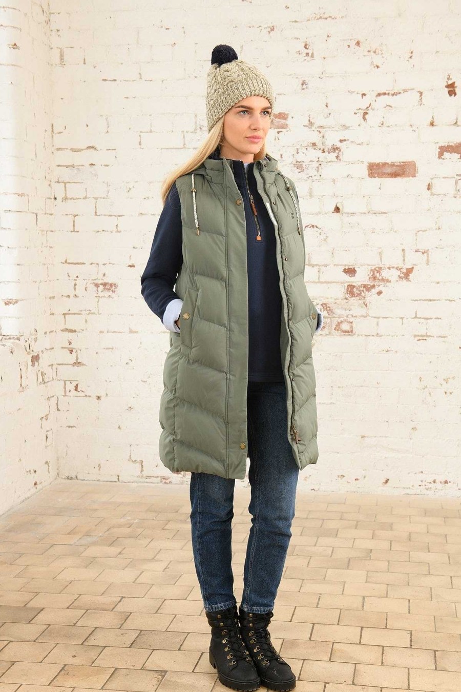 Coats & Jackets | Lighthouse Savannah Gilet In Khaki