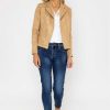 Coats & Jackets | J'aime la Vie Suedette Zip Jacket In Camel