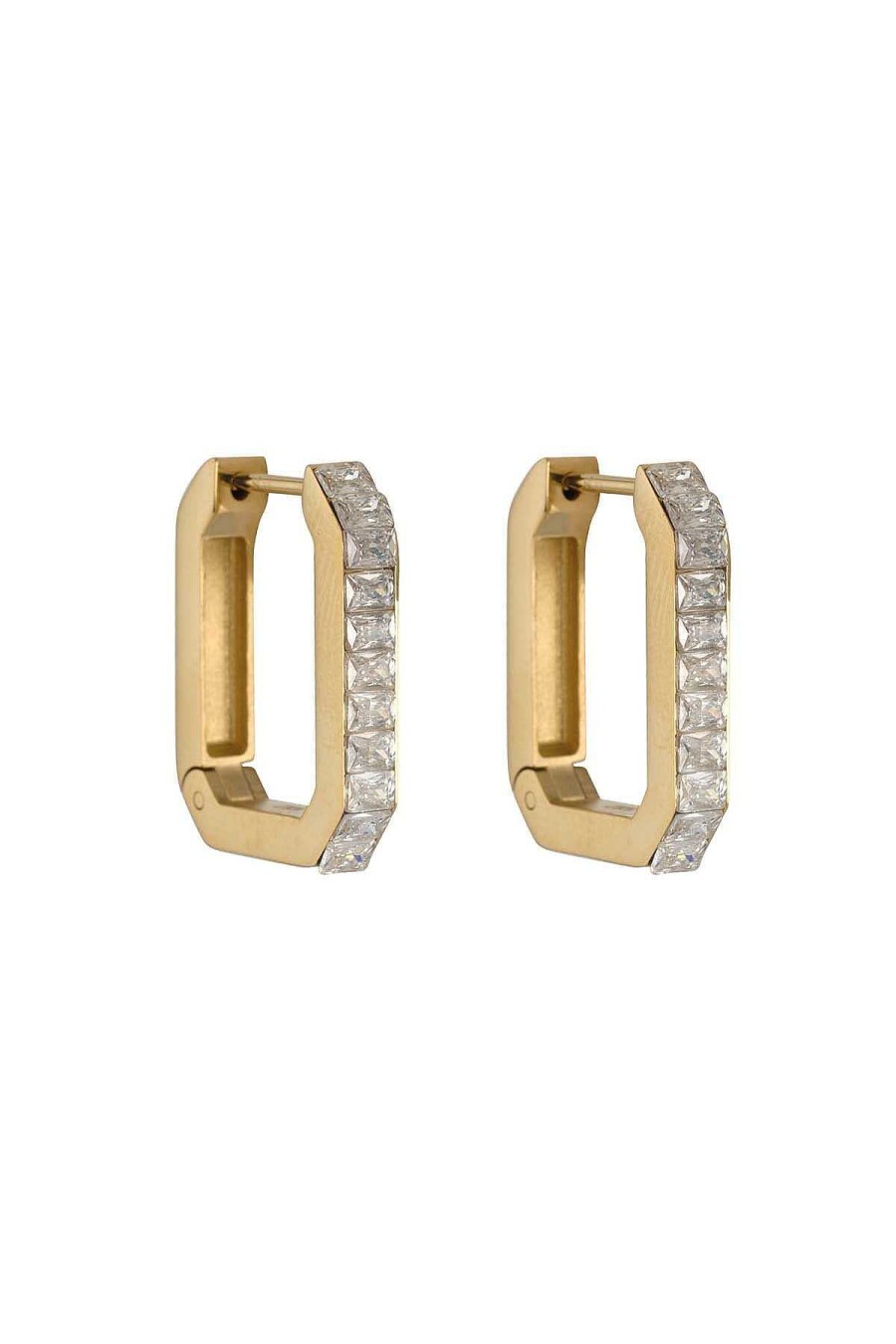 Boxed Gifts | Knight & Day Crystal Rectangular Earrings