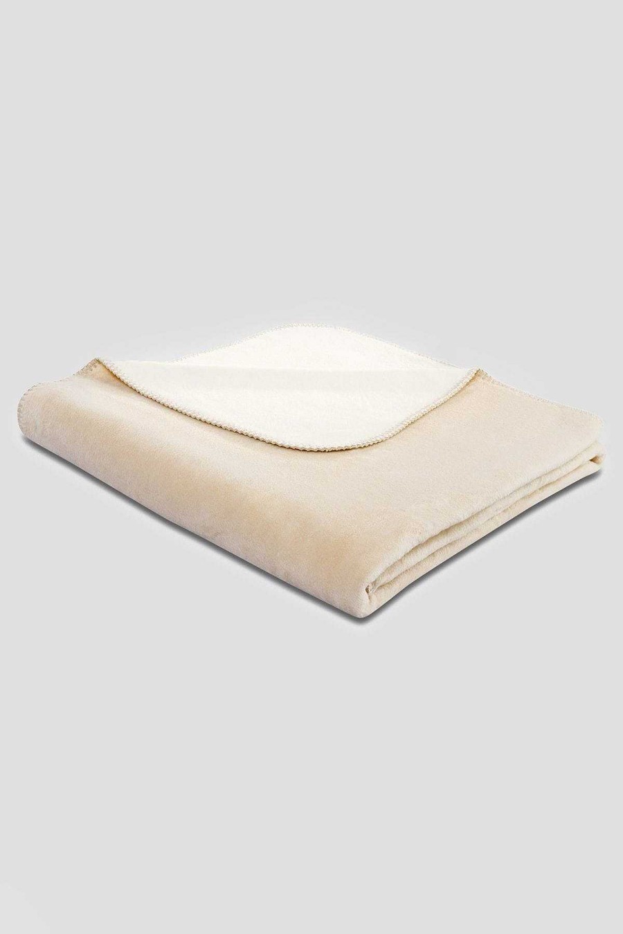 Homeware | Biederlack Duo Cotton Throw 150X200Cm In Ecru