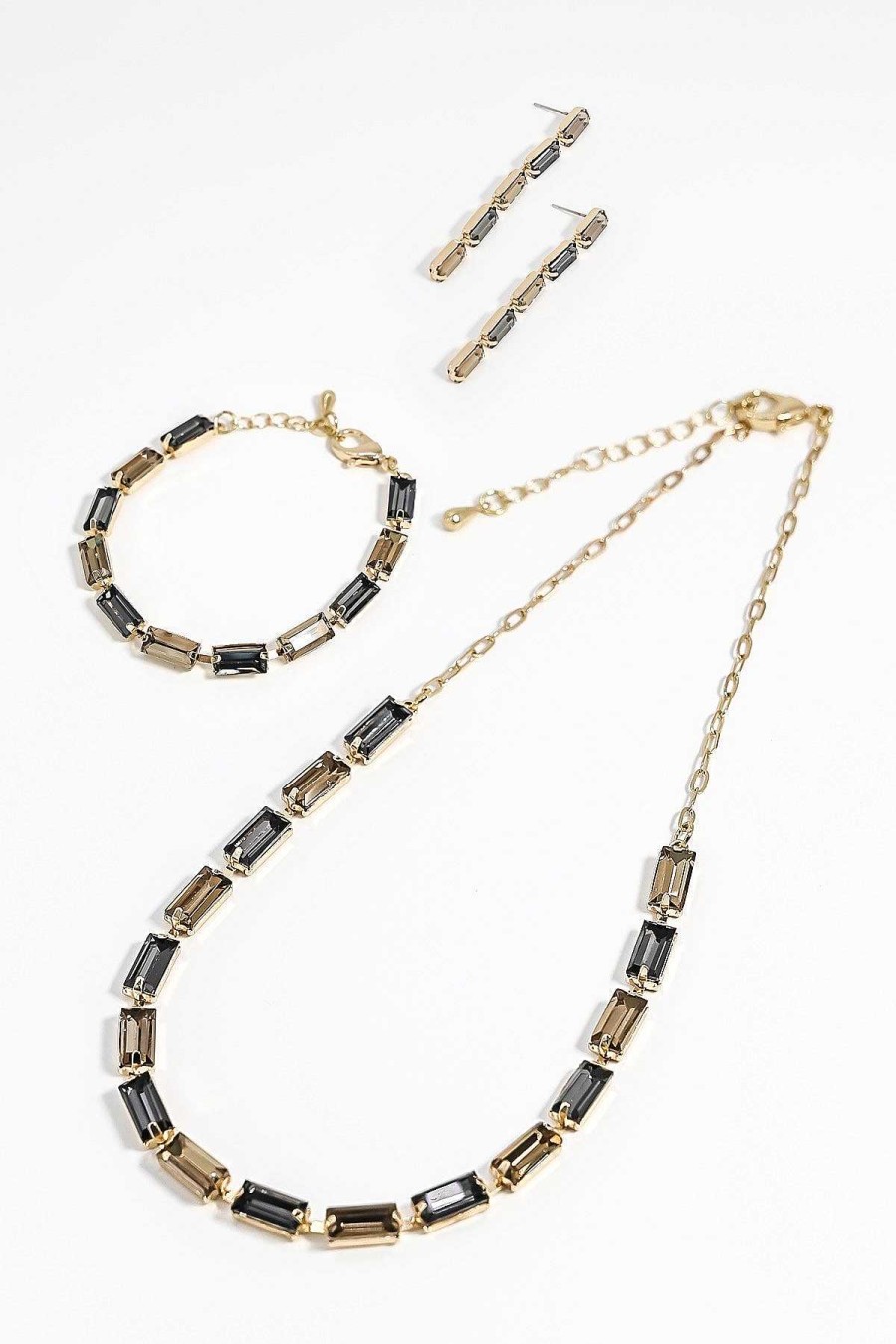 Necklaces | Joularie Black And Gold Necklace