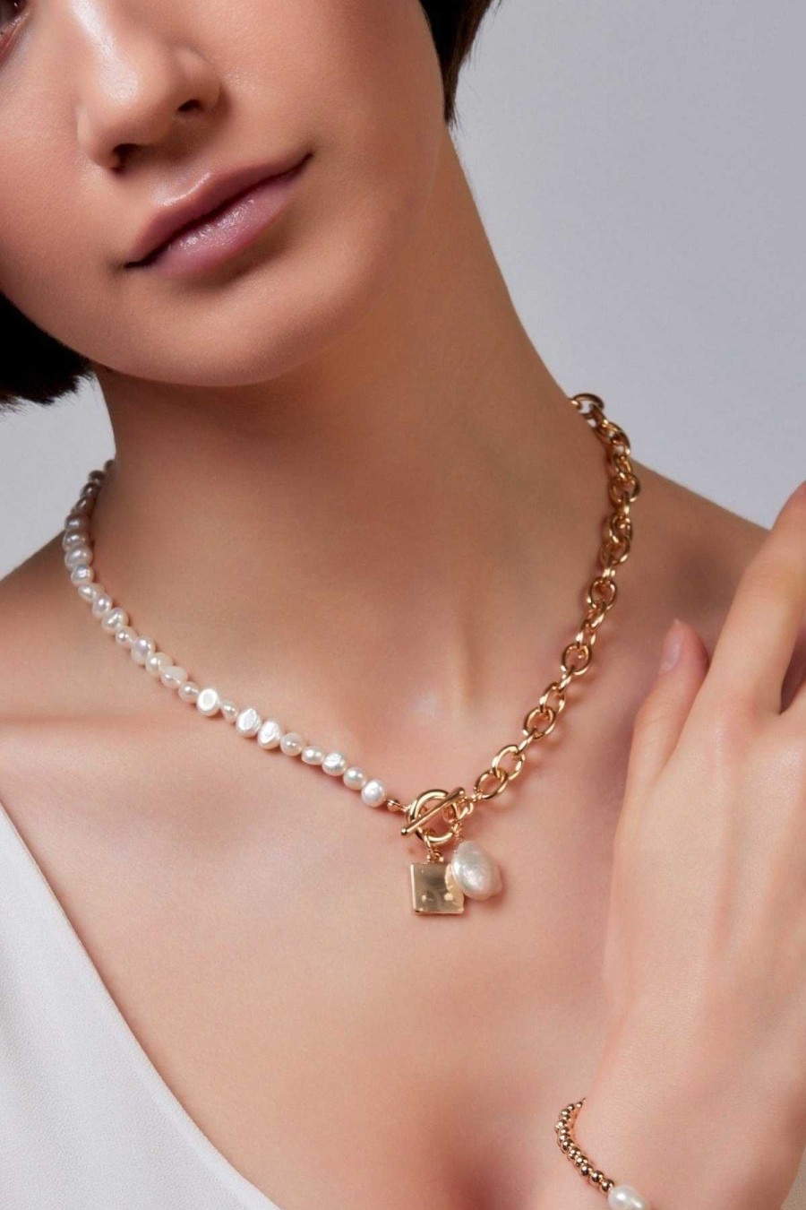 Jewellery | Knight & Day Freshwater Pearl & Charms Necklace