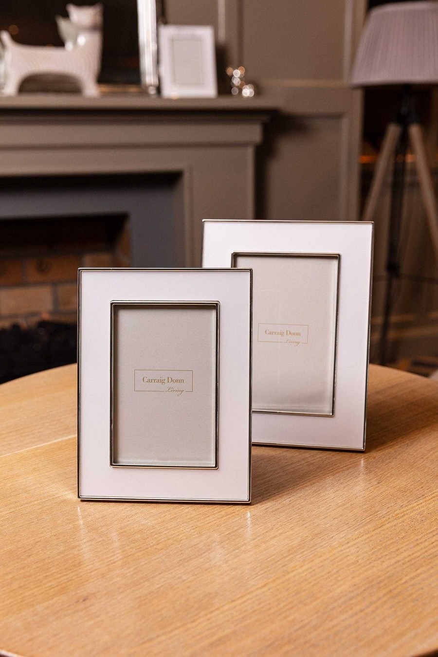 Homeware | Carraig Donn Living White & Silver Trimmed Frame