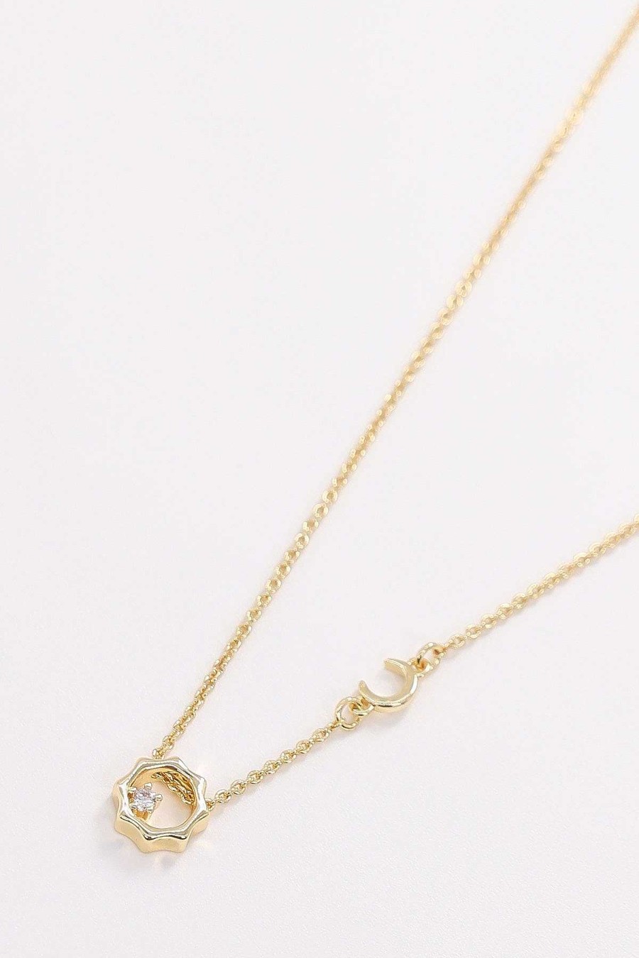 Her | Cherish Sun Necklace In Gold