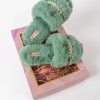 Nightwear | Cherish Accessories Boxed Embellished Slippers In Green