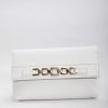 As Seen On Social | SOUL Accessories Chain Detail Clutch In White