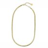 Necklaces | Knight & Day Gold Flat Snake Chain Necklace