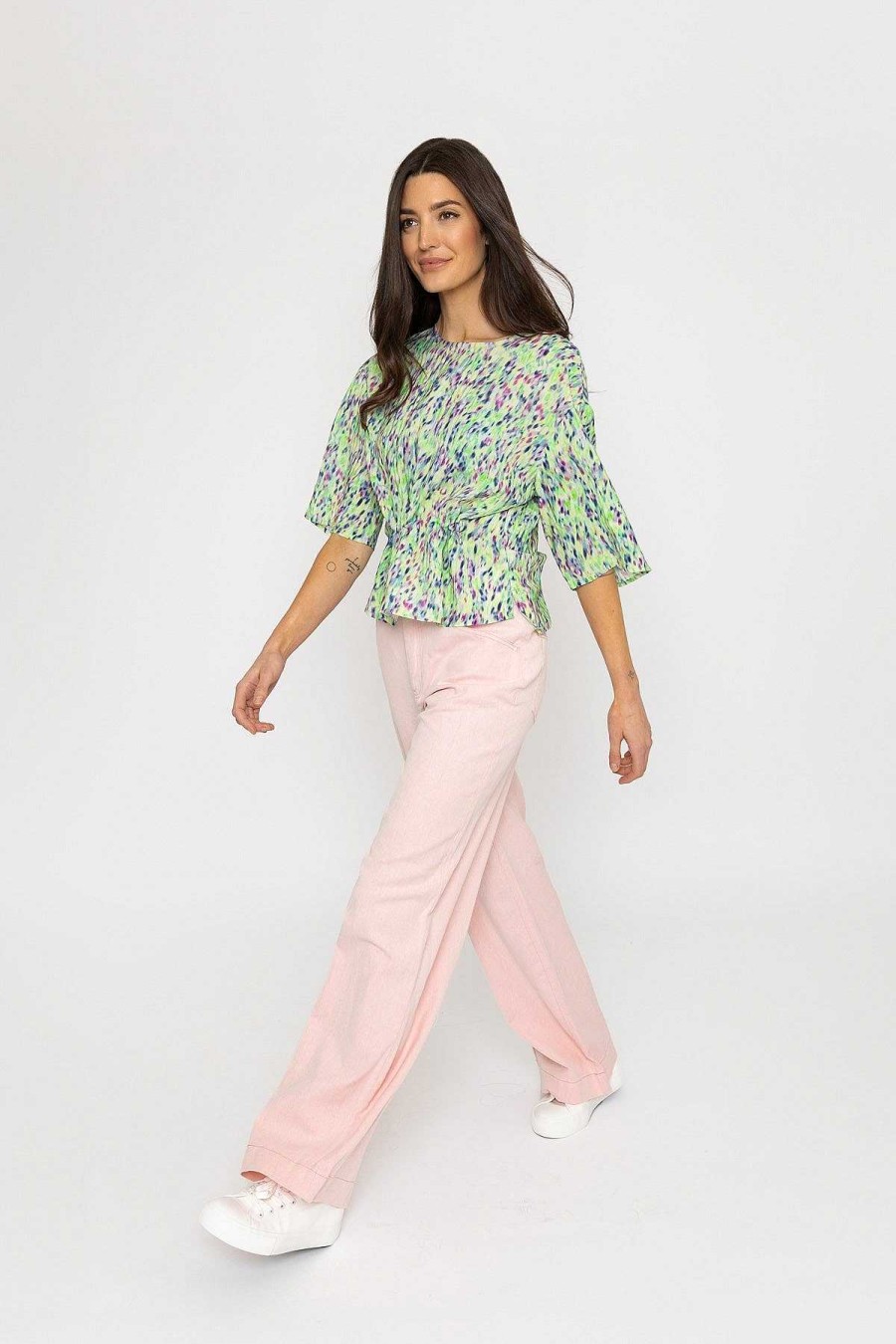 Jeans & Trousers | Cks Fashion Jake Wide Leg Jeans In Pink