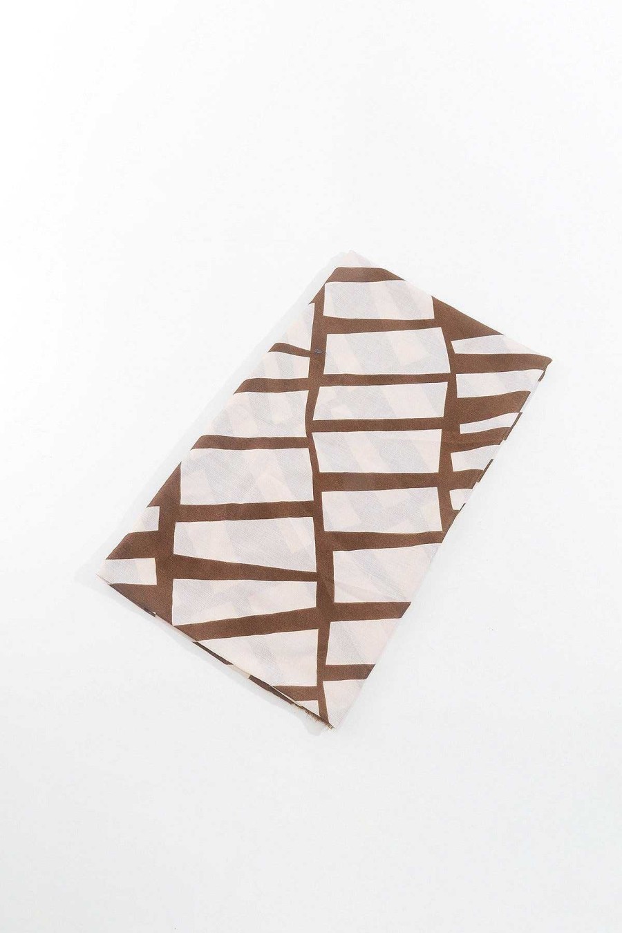 Accessories | SOUL Accessories Mono Print Scarf In Brown