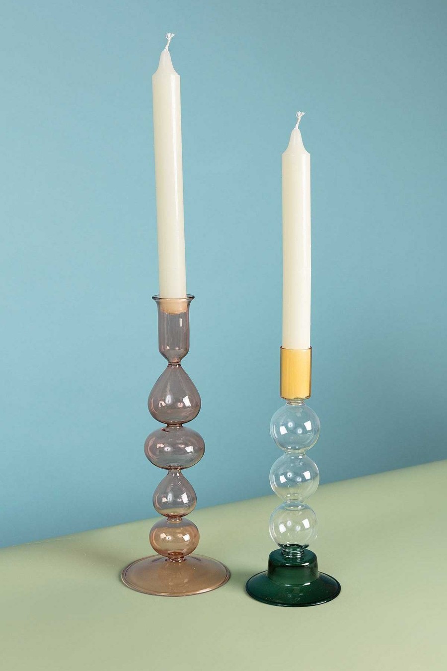 Homeware | Eclectic Colour Block Candle Stand