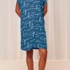 Nightwear | Triumph Boyfriend Fit Nightdress In Blue Print