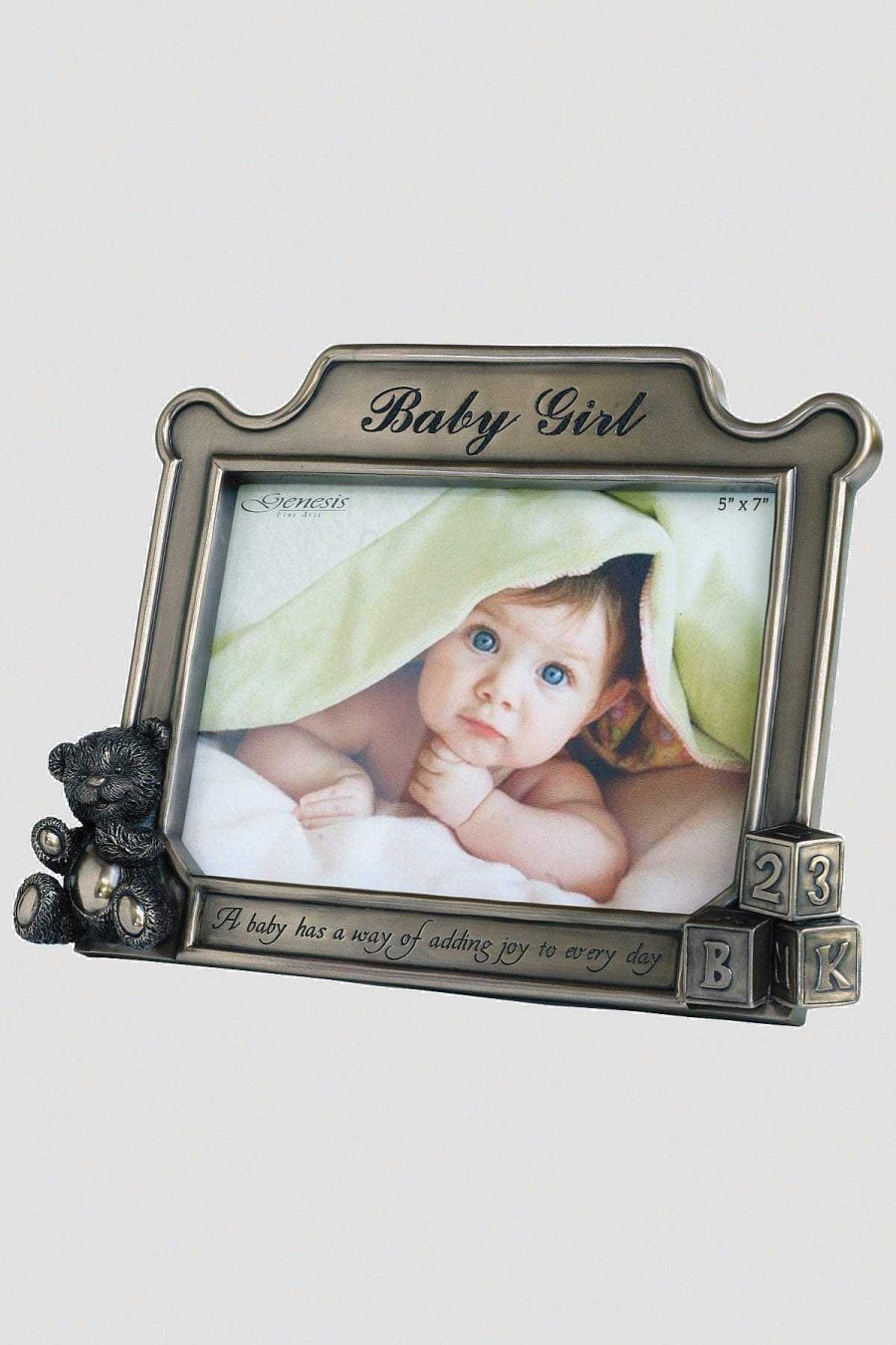 Homeware | Genesis Bronze Baby Girl Frame