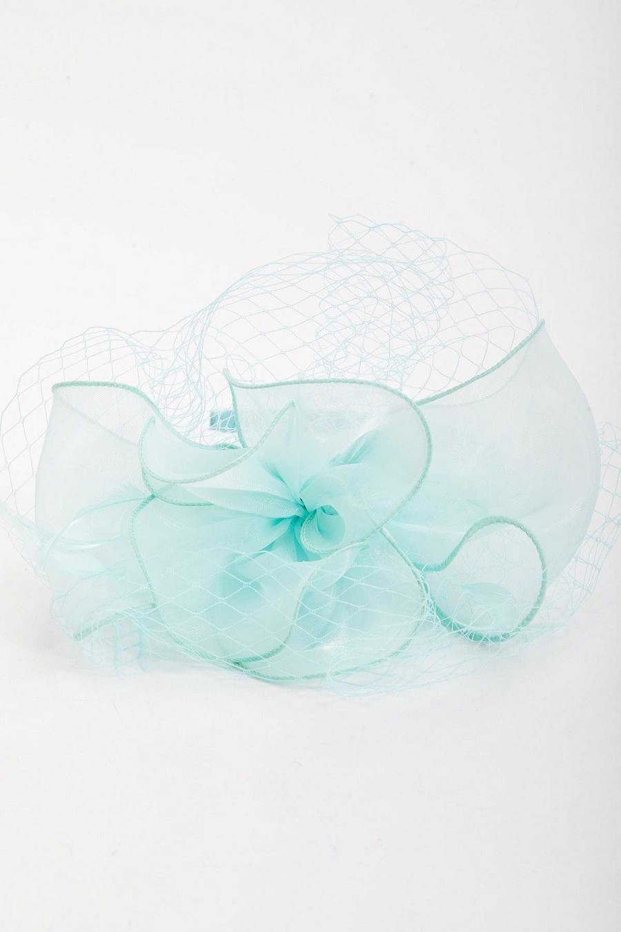 Fascinators | SOUL Accessories Mint Hairband Fascinator With Net & Feathers