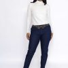 Jeans & Trousers | Pala D'oro Belted Jeans In Denim