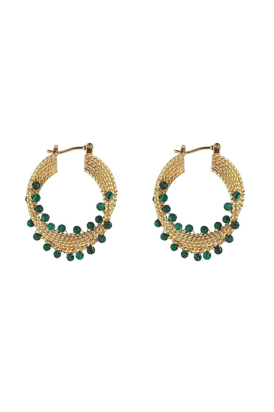 Boxed Gifts | Knight & Day Spiral Green Earrings