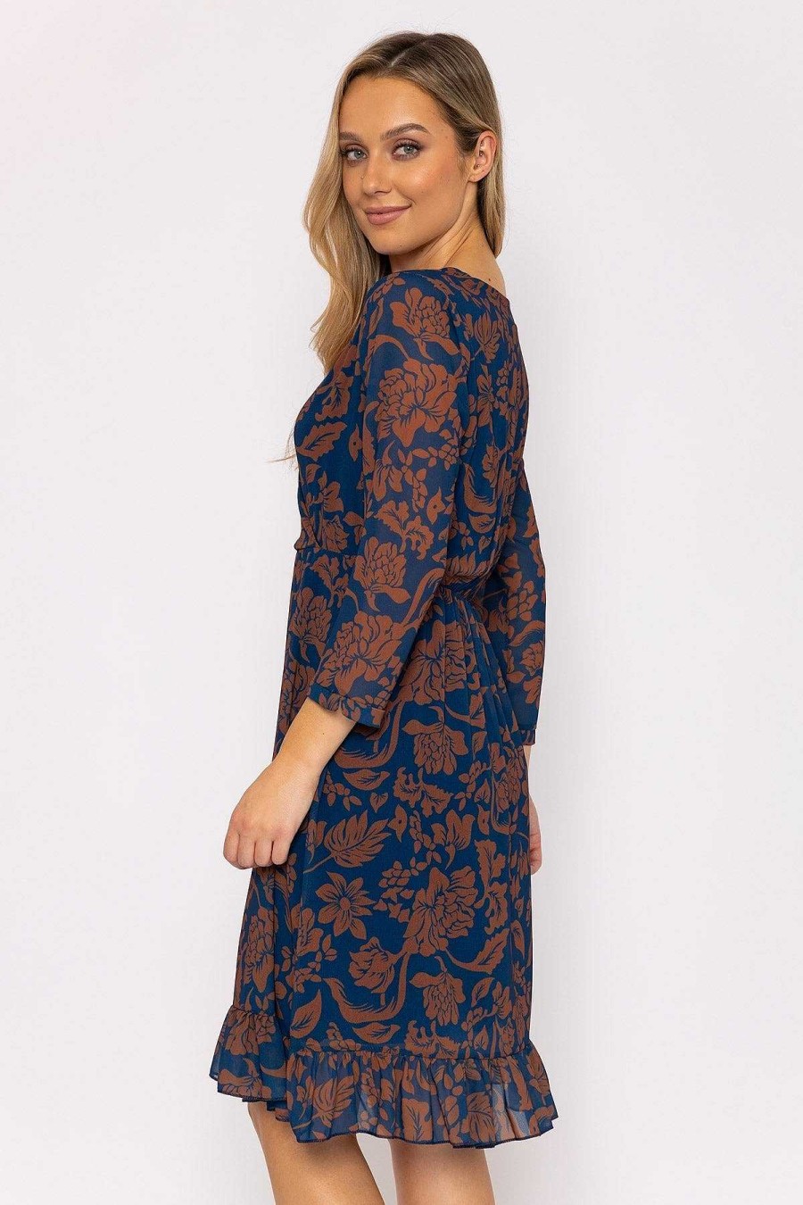 Sale Dresses | Pala D'oro Roisin Navy Knee Length Dress