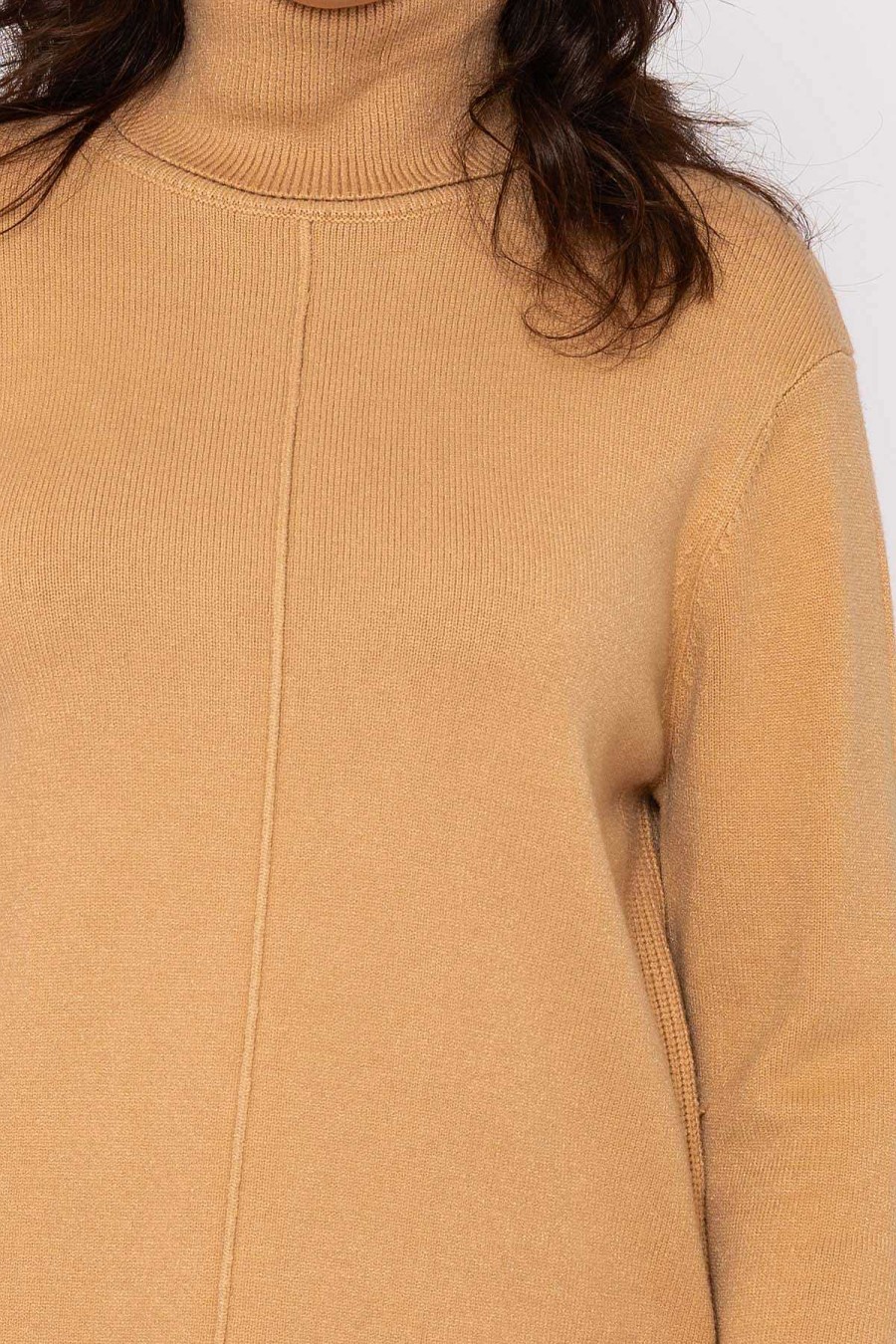 Jumpers & Cardigans | Voulez Vous Polo Knit Jumper In Camel