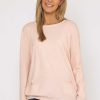 Jumpers & Cardigans | J'aime la Vie Button Detail Knit In Pink