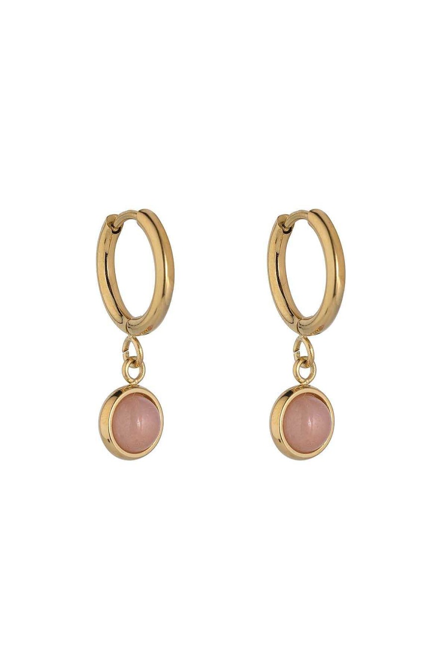 Boxed Gifts | Knight & Day Pink Jade Hoop Earrings