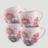 Homeware | Belleek Floral Ceramic 4 Piece Mug Set