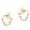 Her | Tipperary Crystal Jewellery Circle Inset Earrings In Gold