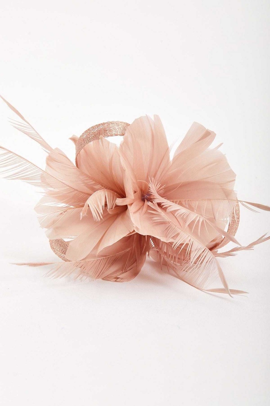 Fascinators | SOUL Accessories Baby Pink Feather Flower Fascinator